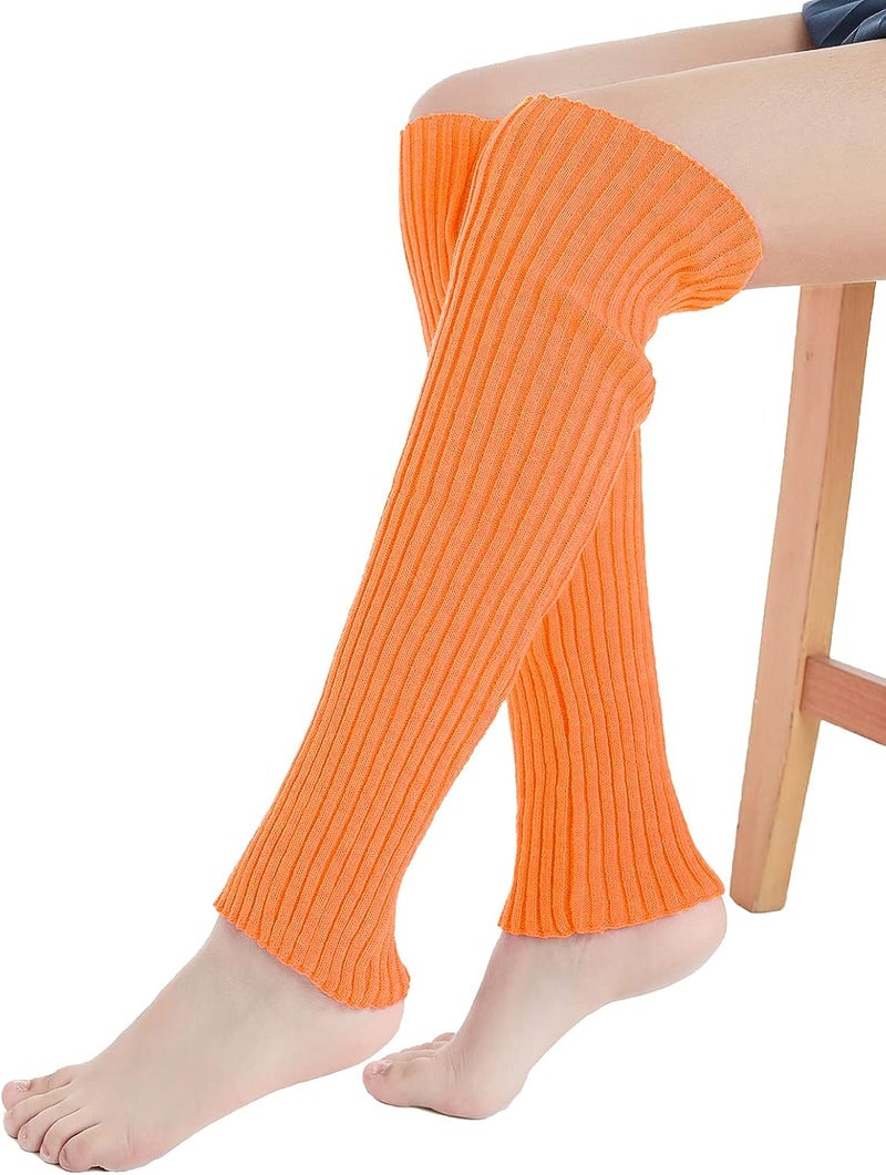 Sarfel Leg Warmers for Women 80s Ribbed Knit Leg Warmer Custume Womens Leg Warmers Sports Party Accessories - Image 3