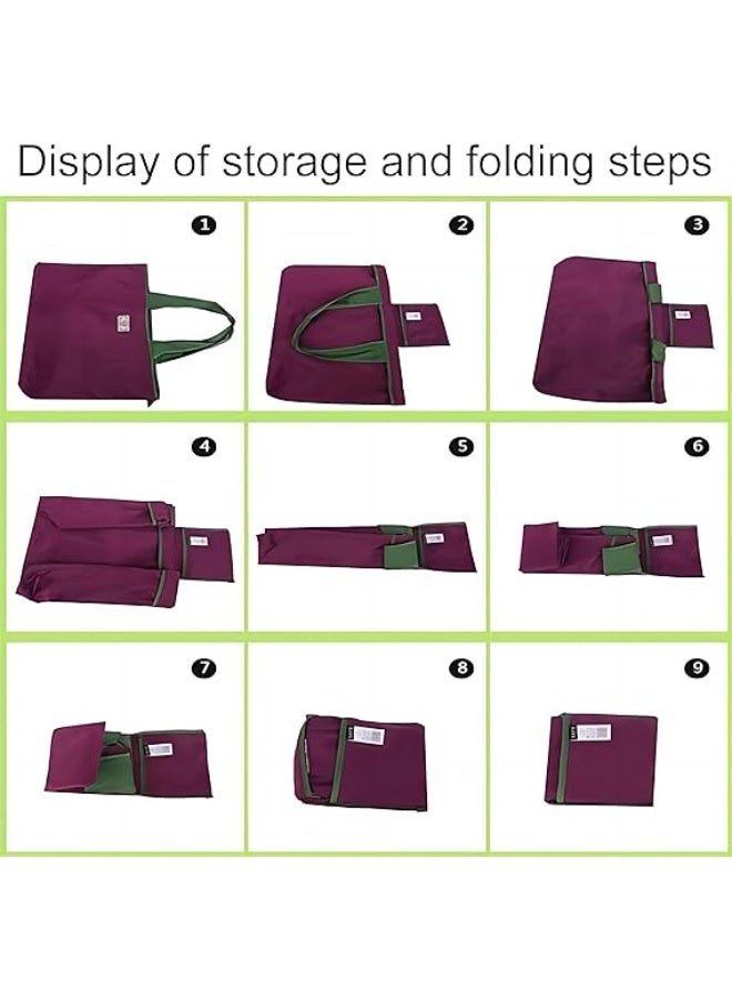 Cool Baby 3 Pack Large Capacity Environmentally Friendly Portable Foldable Supermarket Shopping Bags Can Be Tie Drawstring Storage Grocery Bags Handbags Reusable Shopping Bags  - Image 4