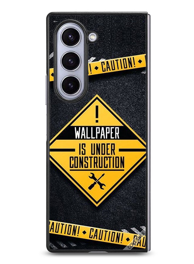 Covernex Samsung Galaxy Z Fold6 Protective Case Cover Wallpaper Is Under Construction - Image 1