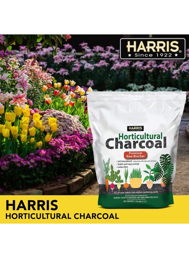 Harris فحم هاريس الزراعي، تعديل التربة البيوكربونية الفاخرة للنباتات والتيراريوم، 2qt - Image 3