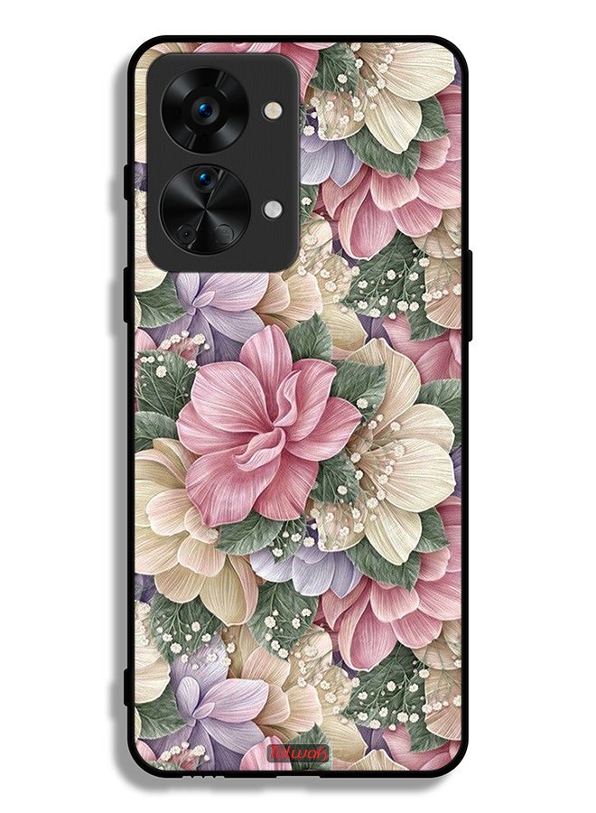 Tolwak OnePlus Nord 2T 5G Protective Case Cover Hd Floral - Image 2