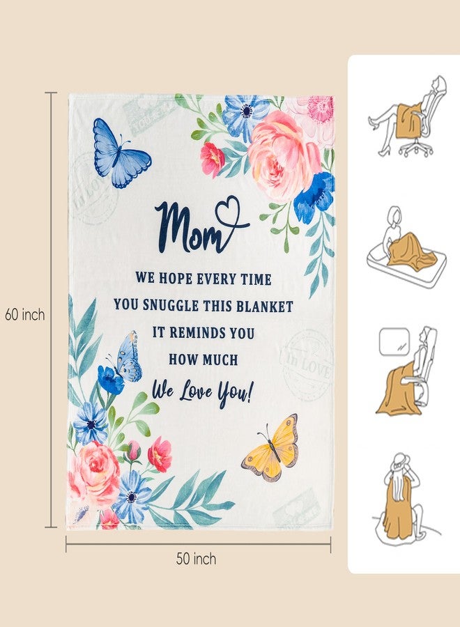 Battilo Mom Blanket, to My Mom Gifts Blankets, Mother Day Blankets Gifts from Daughter Son, Super Soft Flannel Throw Blanket for Bed Couch Mom Day Birthday Gifts(50 x 60 in) - Image 5