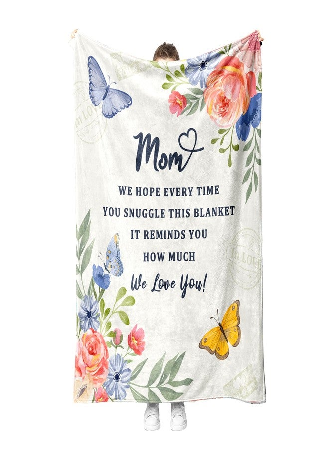 Battilo Mom Blanket, to My Mom Gifts Blankets, Mother Day Blankets Gifts from Daughter Son, Super Soft Flannel Throw Blanket for Bed Couch Mom Day Birthday Gifts(50 x 60 in) - Image 1