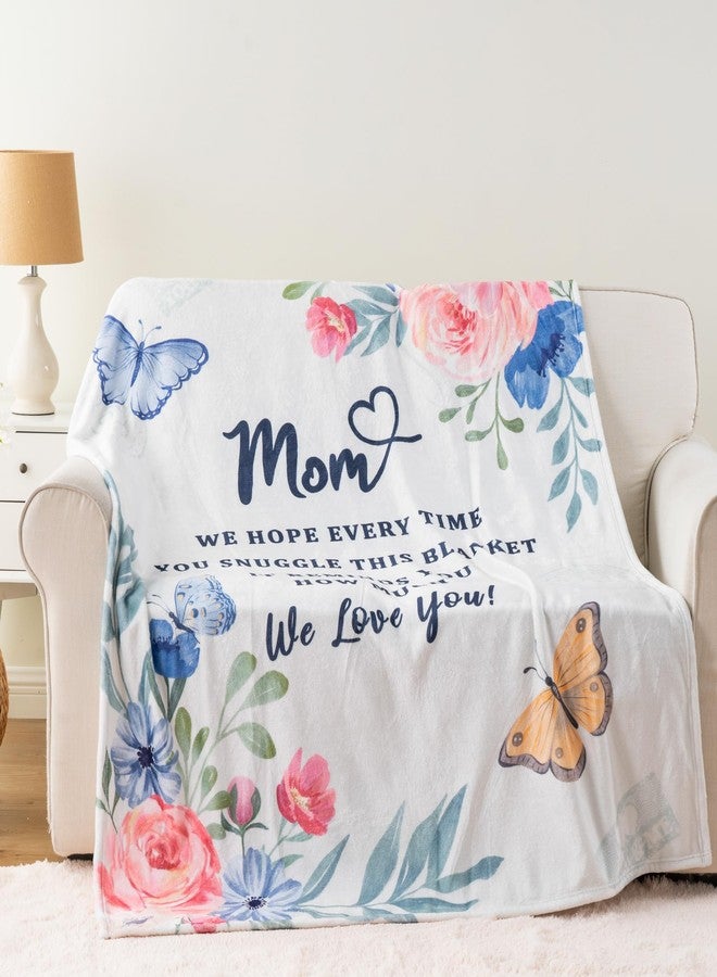 Battilo Mom Blanket, to My Mom Gifts Blankets, Mother Day Blankets Gifts from Daughter Son, Super Soft Flannel Throw Blanket for Bed Couch Mom Day Birthday Gifts(50 x 60 in) - Image 2