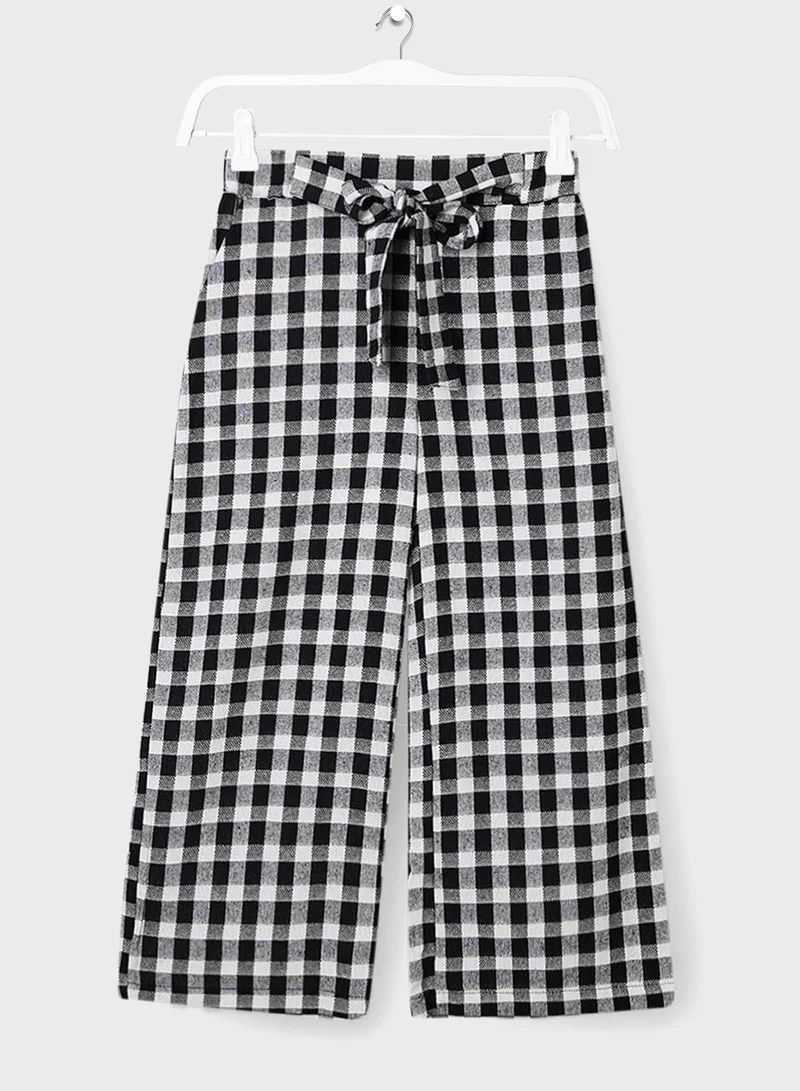 MANGO Infant Gingham Print Trousers
