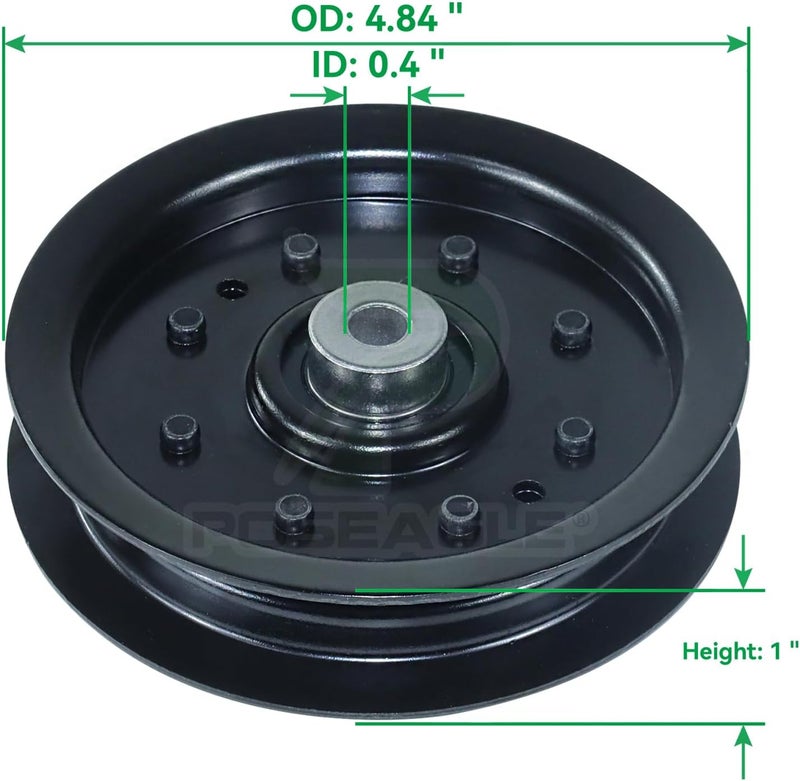 POSEAGLE 2 Pack 756-04129b Idler Pulley 4.25 Replaces Troy Bilt Pulley 753-08171 Idler Pulley kit Cub Cadet 756-04129b Cub Cadet 756-04129 Idler Pulley MTD 756-04129 Pulley 956-04129 Pulley 753-08068 - Image 3