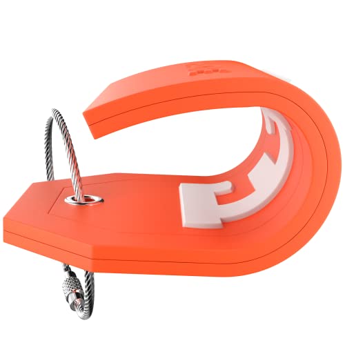 Shacke Initial Luggage Tag with Full Privacy Cover and Stainless Steel Loop – (Letter E) - Image 4