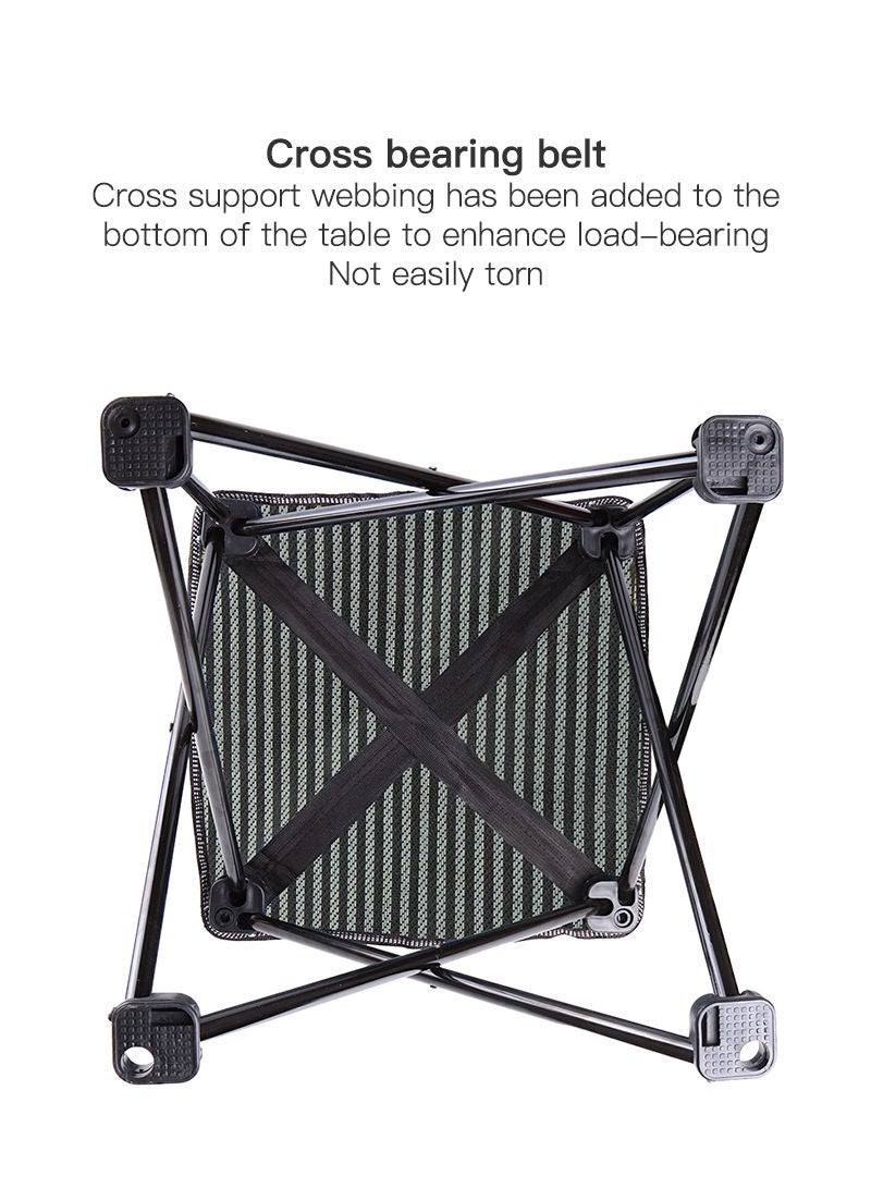 Whotman Ultra-Light Portable Folding Chair Stool - 0.7KG Weight, High Load-Bearing, 600D Oxford Fabric, Non-Slip Feet, for Outdoor Camping & Home Use - Image 4