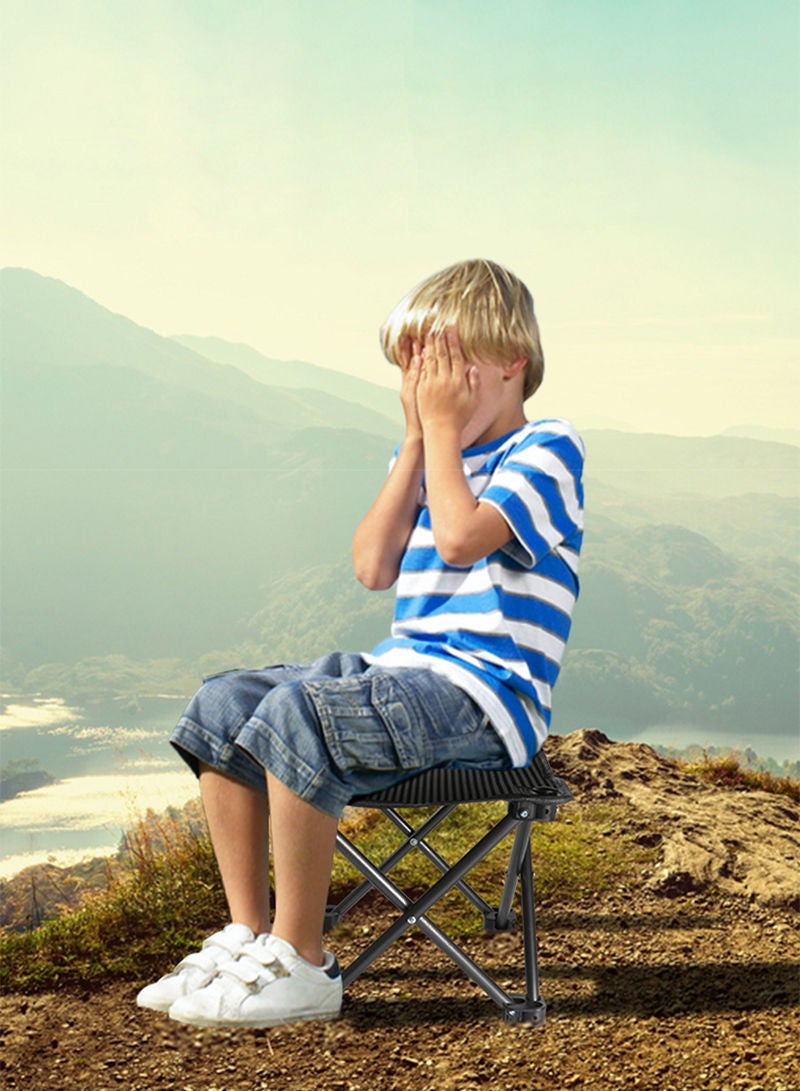 Whotman Ultra-Light Portable Folding Chair Stool - 0.7KG Weight, High Load-Bearing, 600D Oxford Fabric, Non-Slip Feet, for Outdoor Camping & Home Use - Image 2