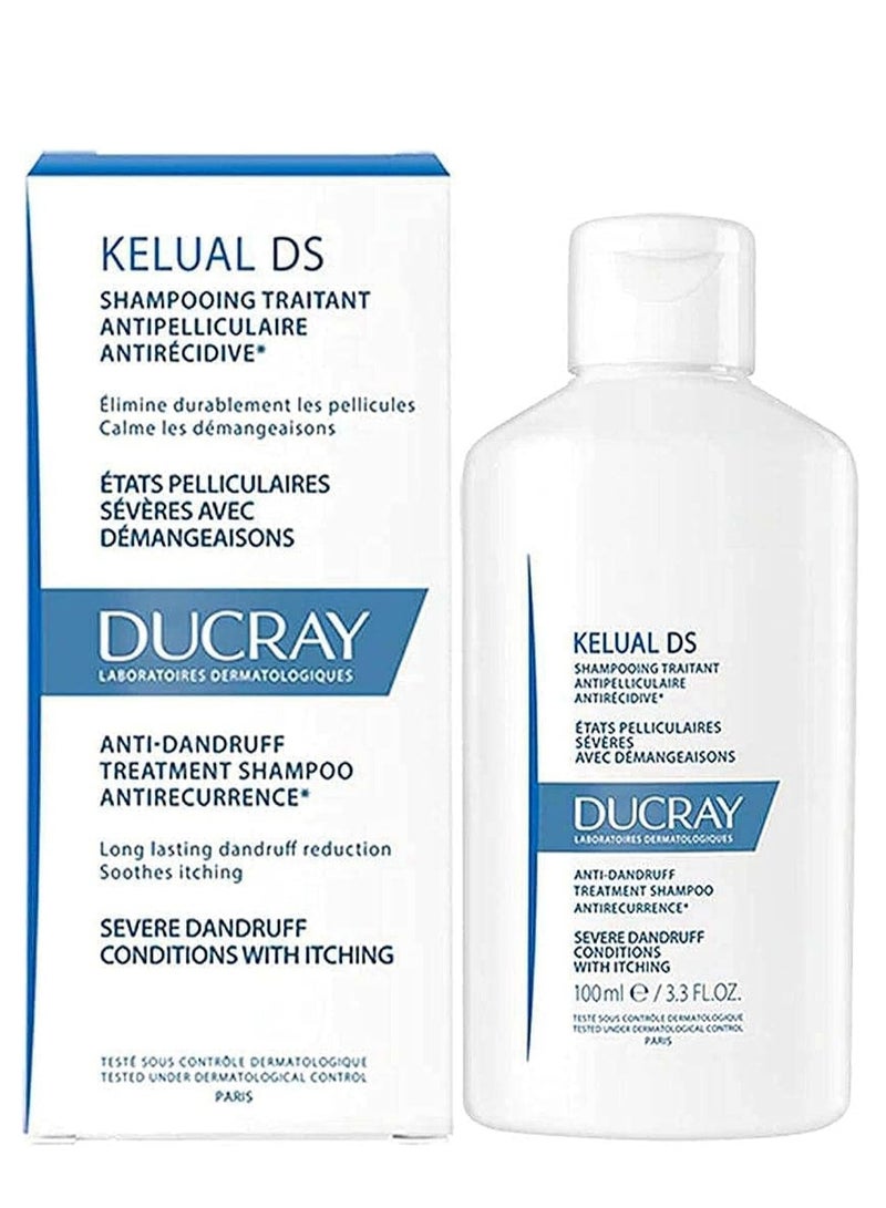 DUCRAY Pierre Fabre Ducray Kelual Ds Anti-Reappearance Dandruff Treatment Shampoo, 100 Ml - Image 1