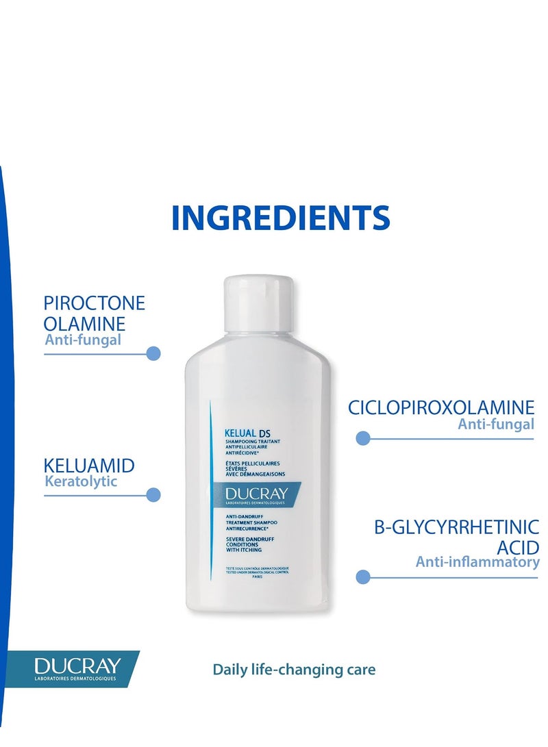 DUCRAY Pierre Fabre Ducray Kelual Ds Anti-Reappearance Dandruff Treatment Shampoo, 100 Ml - Image 2