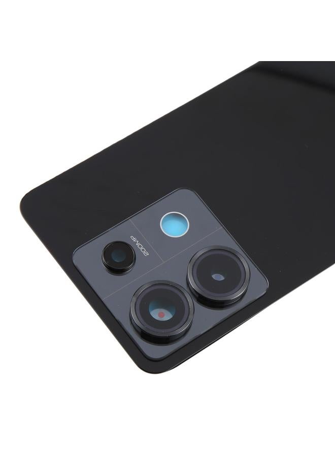 erorex For Xiaomi Redmi Note 13 Pro 5G OEM Back Cover with Camera Lens Cover(Black) - Image 5