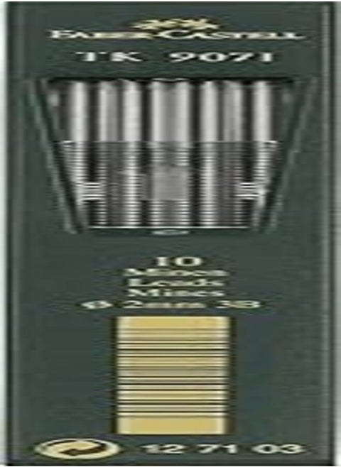 Faber Castell Tk9400 Clutch Drawing Pencil Leads 3B - 10 Pieces
