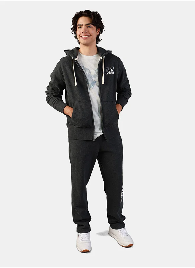 American Eagle Graphic Zip Through Hoodie