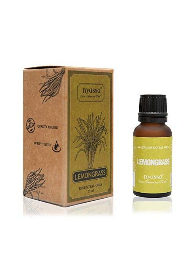 Nyassa Lemongrass Essential Oil 20Ml. Pure And Natural With No Parabens Silicons Petroleum.The Antioxidants Present Work Skin Deep To Give Younger Looking Flawless Skin.Rejuvenates Mind And Body.  - Image 3