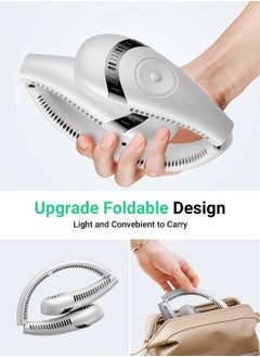 Neck Fan, 5000mAh Foldable Neck Fan 360°Cooling Airflow USB Rechargeable Bladeless, Portable LED Display Neck Fan with 3 Speeds Adjustment Personal Fan for Outdoor Travel Indoor - pzsku/Z42EB64AC9D921053E1C3Z/45/_/1721368227/34b0b457-9058-4912-b9c1-d42b9f2e1819