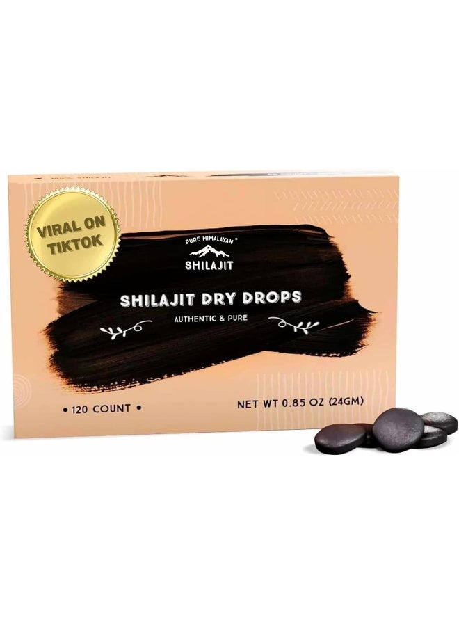 Pure Himalayan Shilajit Shilajit Dry Drops from Pure Himalayan Shilajit - Original Siberian Shilajit, 100% Pure, Trace Minerals & Fulvic Acid (120 drops) - Image 1