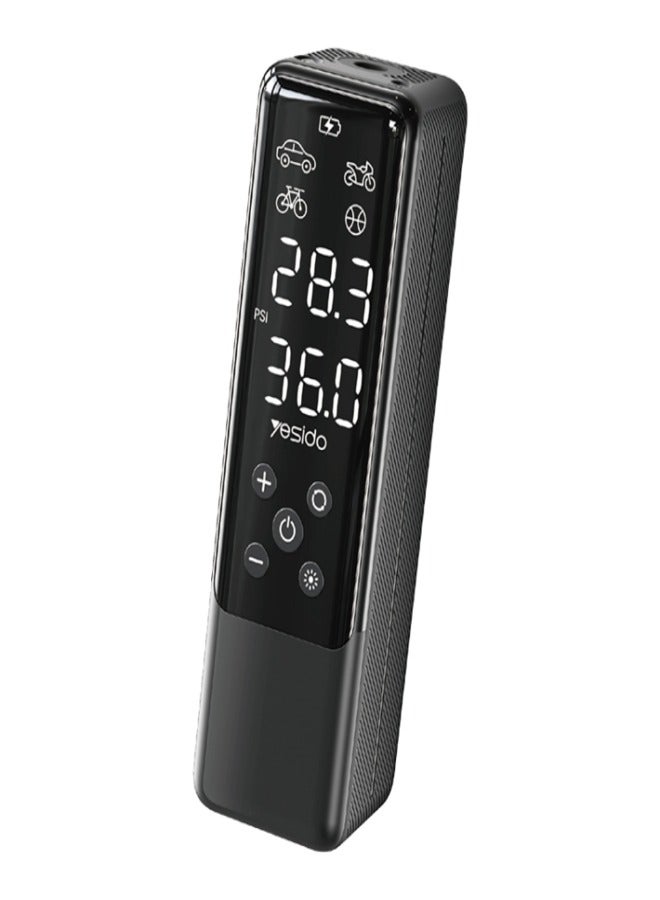 Yesido Mini Car Inflator Pump, Portable Wired Air Pump Inflator Compressor, Yesido VC05  - Image 1