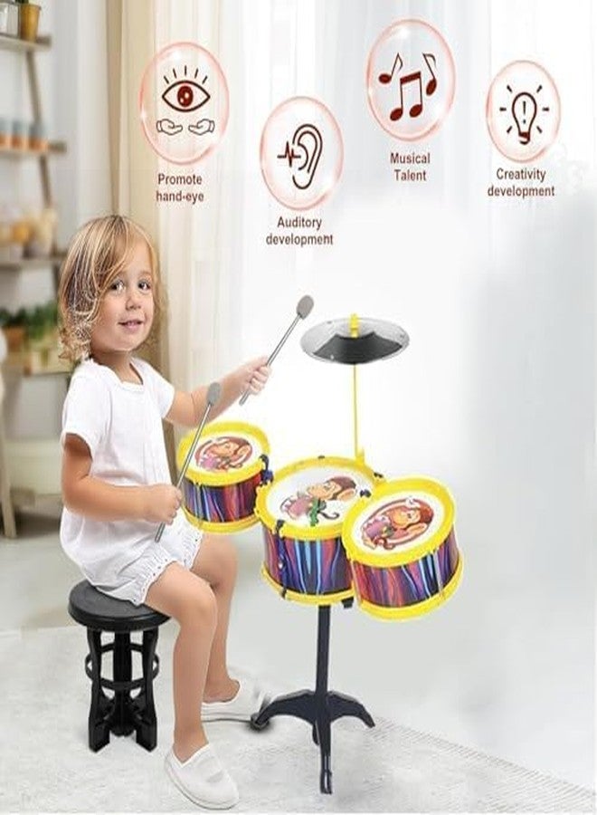 AASA Kids Drum Set Fun Play Instrument Toys for Boys and Girls, Birthday Gift Item (Drum Set) - Image 4
