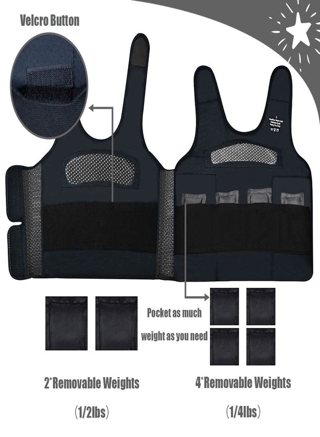 oboist Compression Vest for Kids (Large, Ages 10+) Weighted Vest for Kids Including 6 Removable Weights Black - Image 2