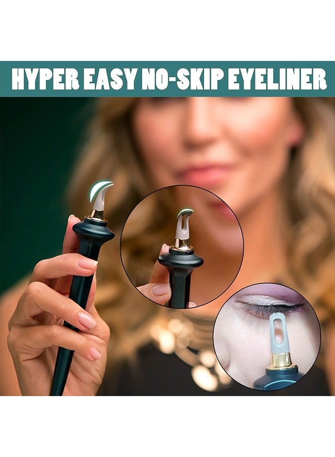 دي ان ام محدد العيون DNM Easy No-Skip ، DNM Wand وكريم الحواجب / كريم كحل العيون طويل الأمد (أسود) ، أداة تطبيق مكياج متعددة الأغراض ، تصميم عالمي لسهولة تحديد العين والحواجب والشفاه ، متعدد الاستخدامات وقابل لإعادة الاستخدام - Image 3