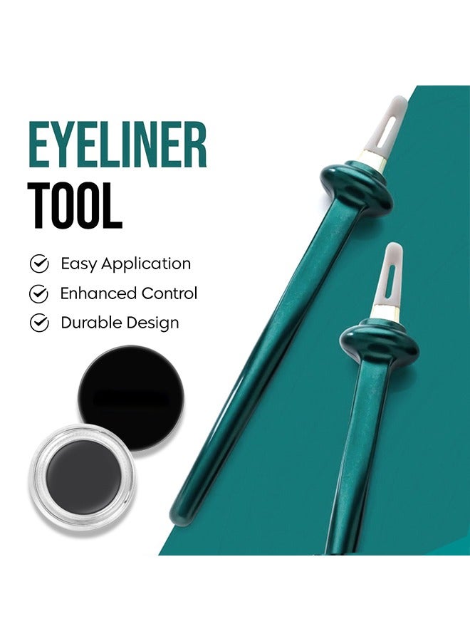 دي ان ام محدد العيون DNM Easy No-Skip ، DNM Wand وكريم الحواجب / كريم كحل العيون طويل الأمد (أسود) ، أداة تطبيق مكياج متعددة الأغراض ، تصميم عالمي لسهولة تحديد العين والحواجب والشفاه ، متعدد الاستخدامات وقابل لإعادة الاستخدام - Image 2