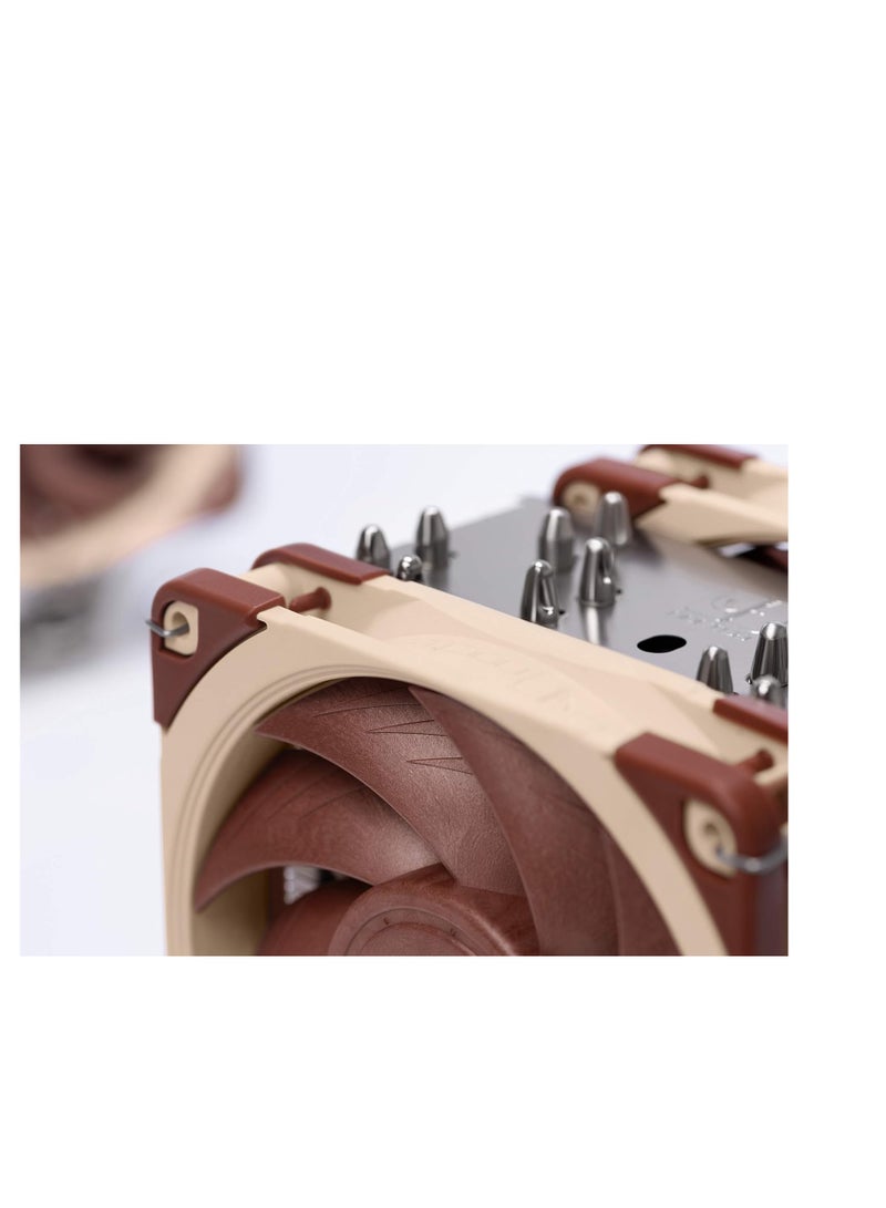Noctua NH-U12A, Disipador de CPU de Gran Calidad con Ventiladores NF-A12x25 PWM de Alto Rendimiento (120 mm, Marrón) - Image 4