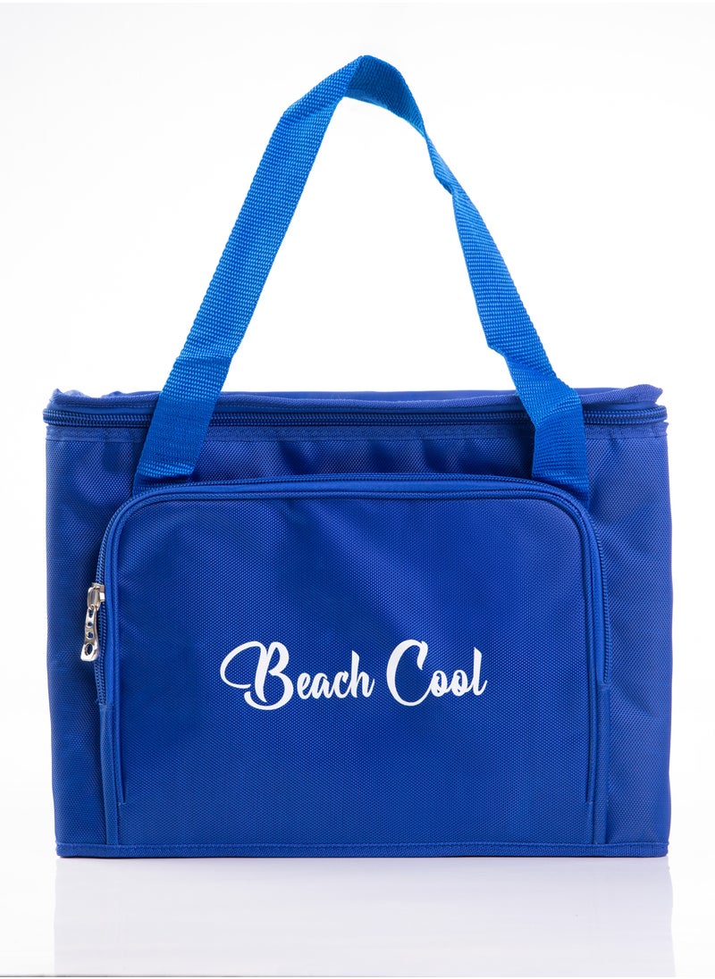Generic Hot and Cold Lunch Bag - Padded and High Quality Material - Adjustable Strap - 35 Liter - Blue  - Image 1