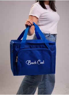 Generic Hot and Cold Lunch Bag - Padded and High Quality Material - Adjustable Strap - 35 Liter - Blue  - Image 3