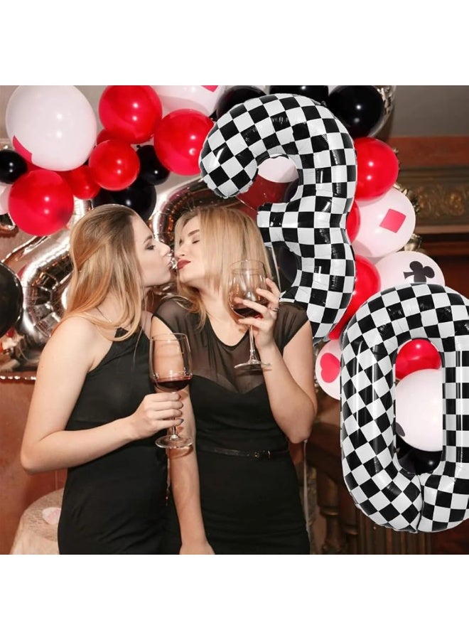 TONIFUL بالون رقم 3 مربّع 40 بوصة لسباق السيارات - لوازم حفلات عيد الميلاد للذكور والإناث - Image 1
