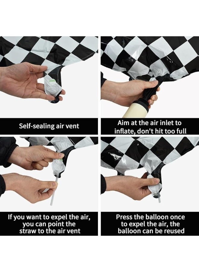 TONIFUL بالون رقم 3 مربّع 40 بوصة لسباق السيارات - لوازم حفلات عيد الميلاد للذكور والإناث - Image 2