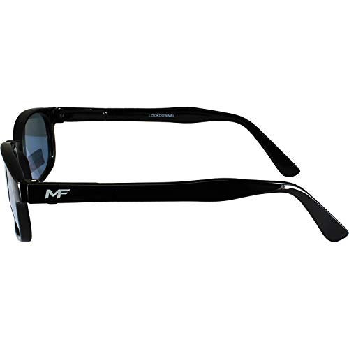 MF Lockdown Sunglasses (Black Frame/Blue Lens) - Image 3