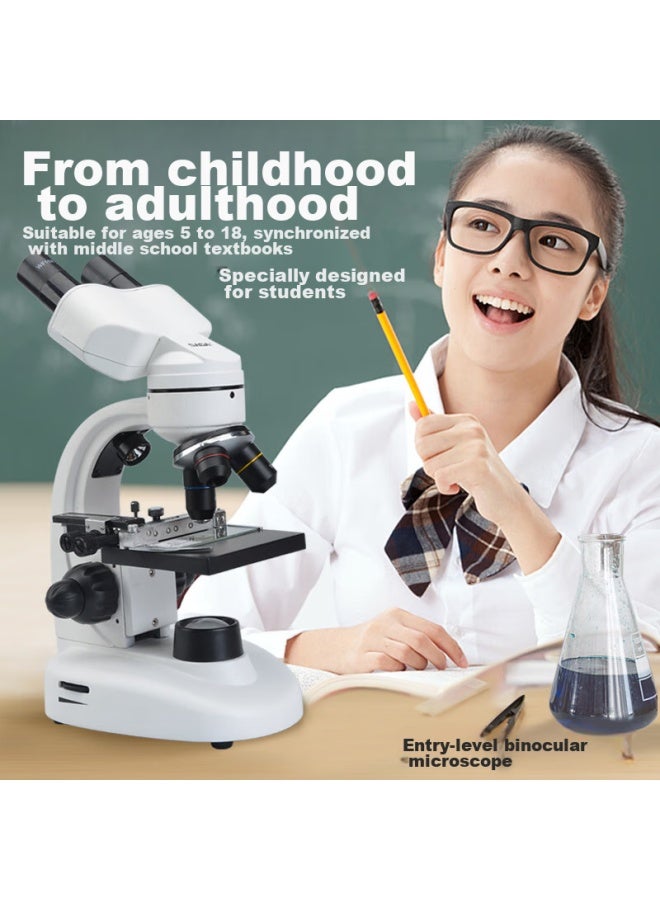 Saga Binocular 003 Microscope For Students, Biology, Children, Science Experiments, Beauty, Breeding, Professional Electronic, Elementary School Gift - Image 3