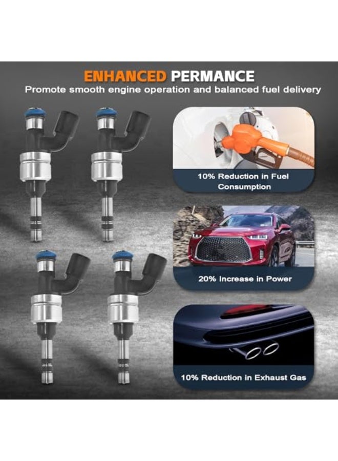 PANGOLIN 12633784 Fuel Injector Common Rail Injector 4PCS for 2010-2017 CHEVROLET-BUICK-GMC 2.4L Aftermarket Parts, 3 Month Warranty - Image 5