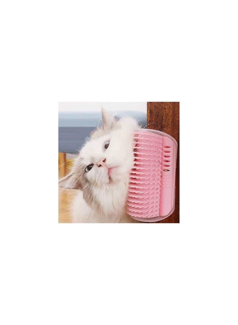 Corner Pet Brush Comb Play Cat Toy Plastic Scratch Bristles Arch Massager Self Grooming Cat Scratchers - Image 1