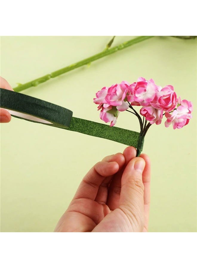Decora 1/2" Wide Dark Green Floral Tapes for Bouquet Stem Wrapping and Floral Crafts Supply  - Image 3