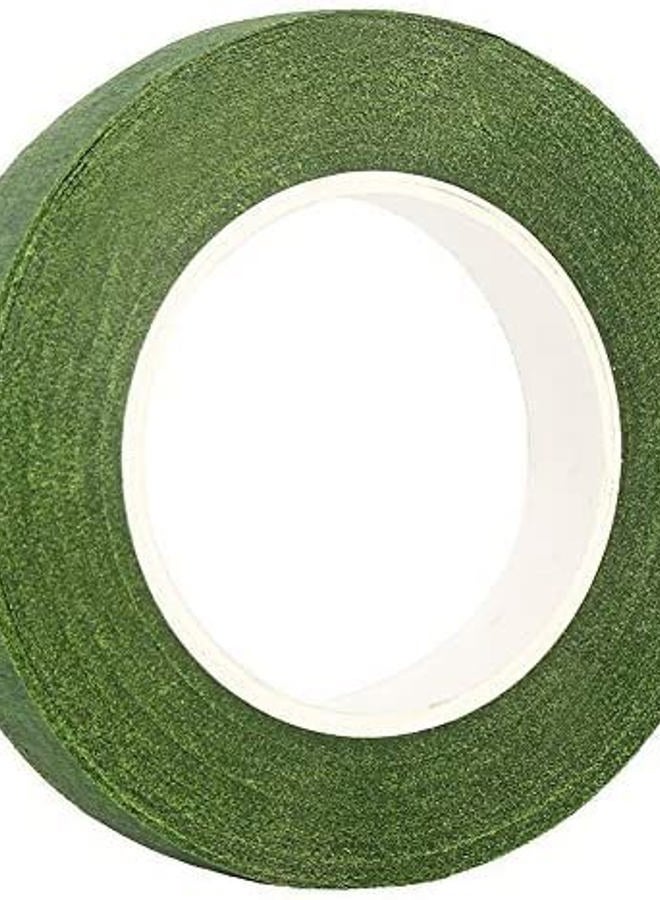 Decora 1/2" Wide Dark Green Floral Tapes for Bouquet Stem Wrapping and Floral Crafts Supply  - Image 1