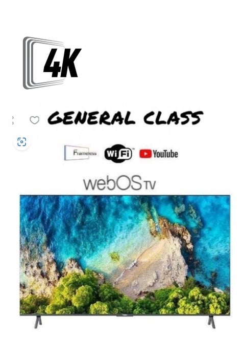 شاشة تلفزيون  100 بوصة سمارت من جنرال كلاس 4K نظام ويبوس موديل GC-10024