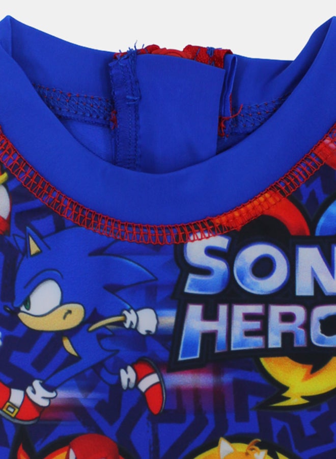 آي وير I.Wear Sonic Heroes Boys ملابس السباحة الشاملة الأزرق  - Image 3