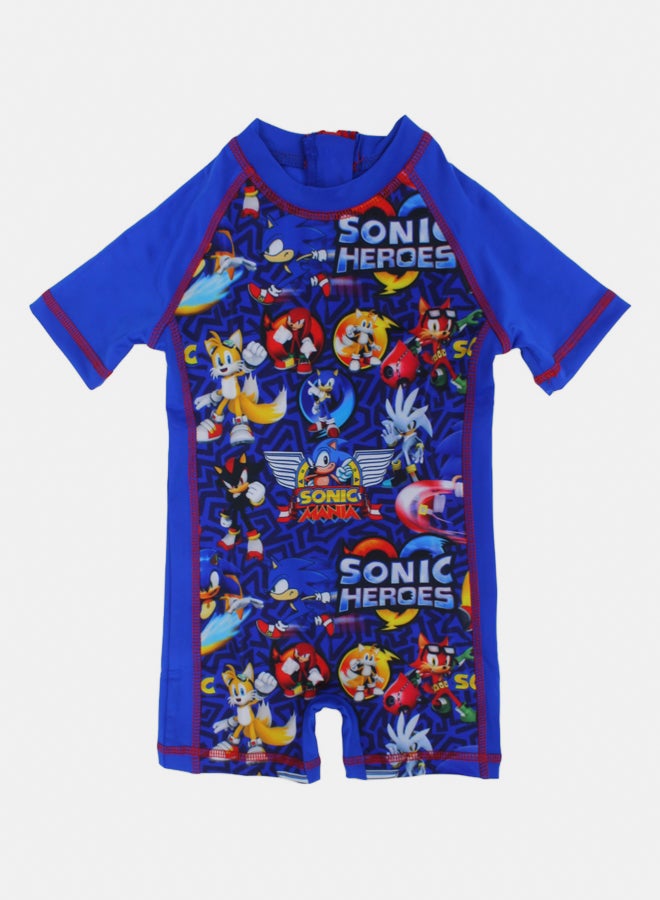 آي وير I.Wear Sonic Heroes Boys ملابس السباحة الشاملة الأزرق  - Image 1