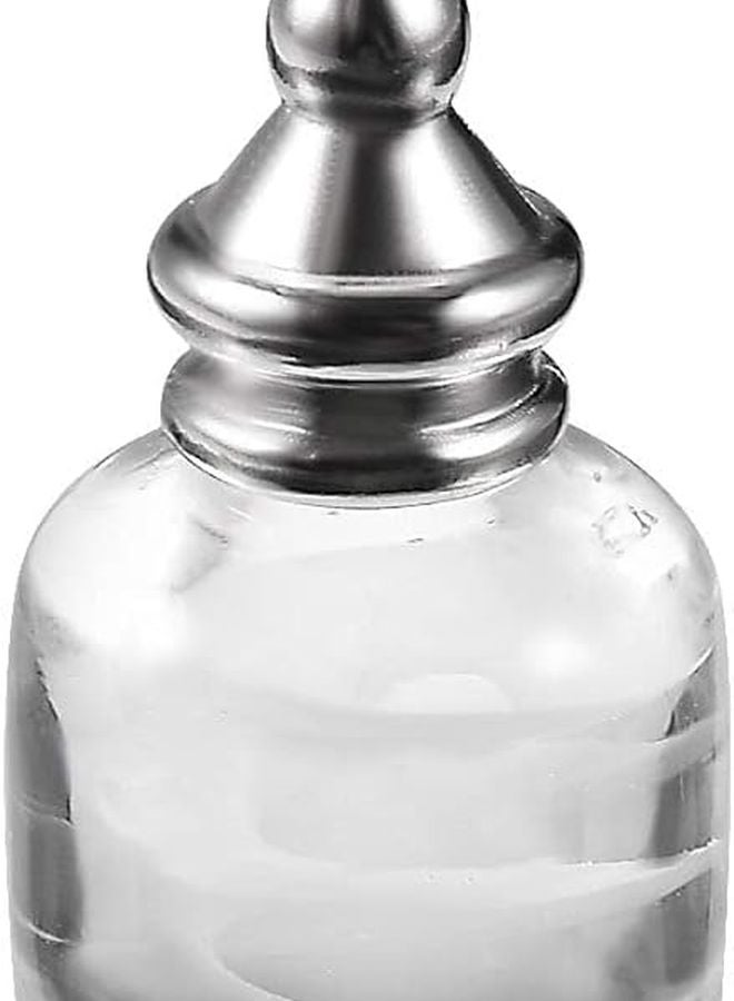 ثريا مكعب زجاجي شفاف 12 بوصة سلسلة سحب بالنيكل الملمس علبة من 2 - Image 3