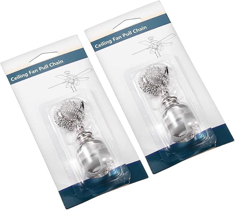 ثريا مكعب زجاجي شفاف 12 بوصة سلسلة سحب بالنيكل الملمس علبة من 2 - Image 5