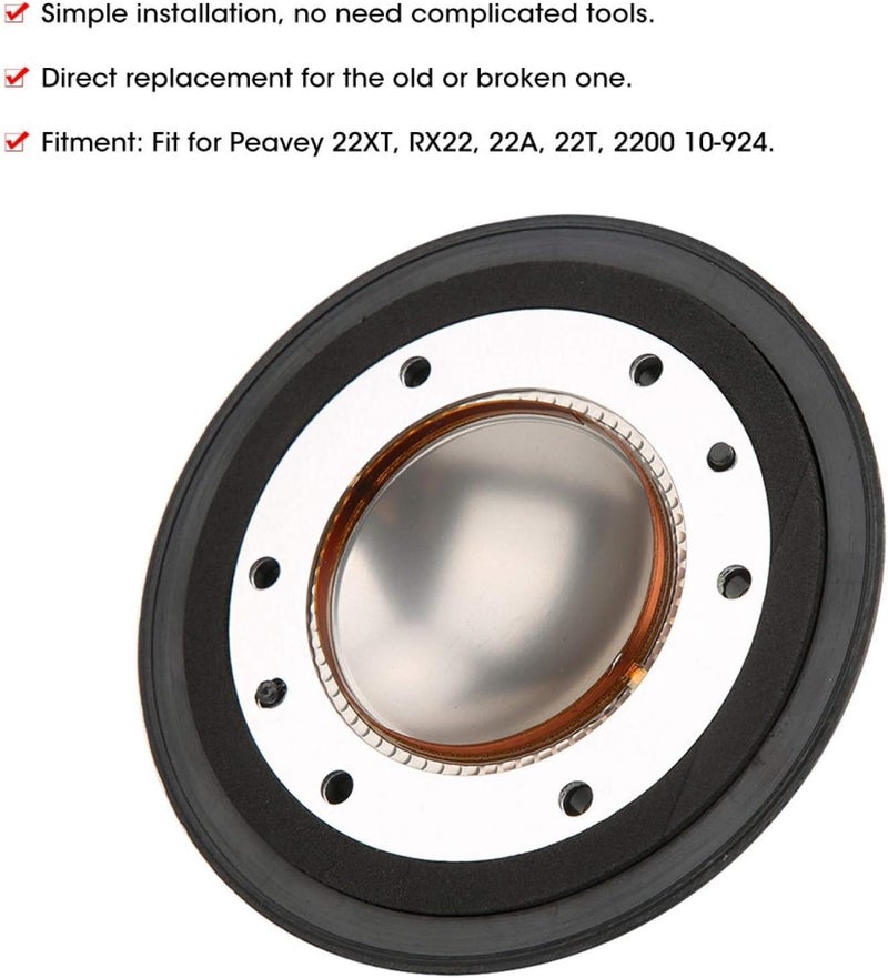 klarako Speaker Diaphragm, Tweeter Diaphragm 10klarako 924 Replacement Speaker Components Fit for Peavey 22XT RX22 22A 22T - Image 2
