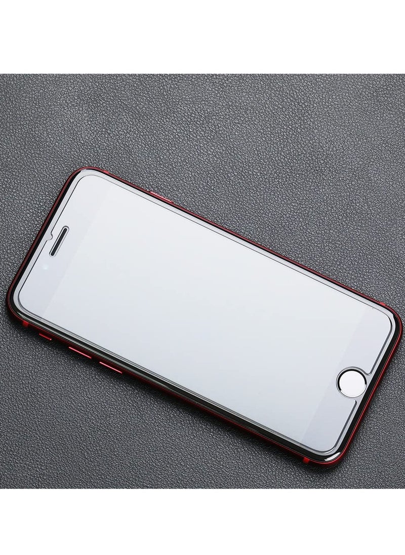 Screen Protector for Iphone With Metal Camera Lens Protector Back Carbon Fiber Skin Protector Including Easy Install Kit