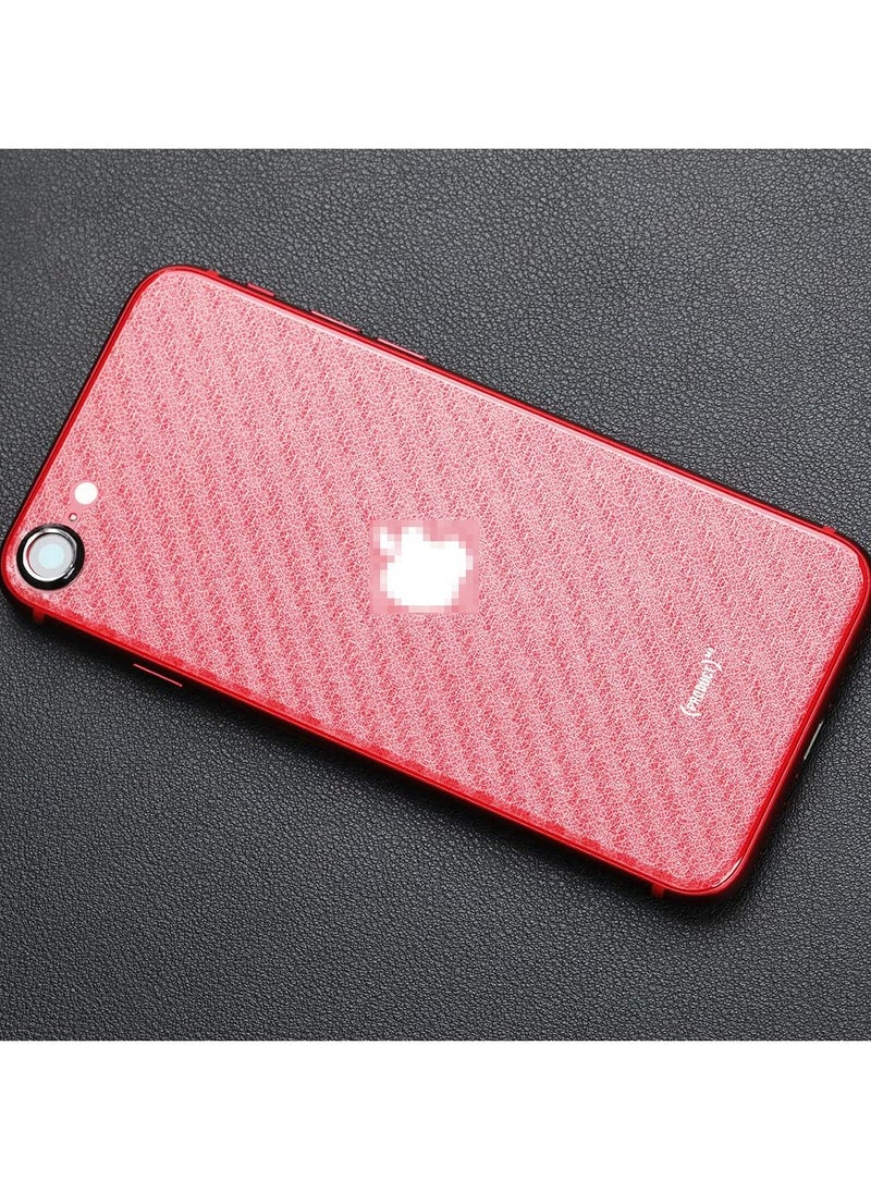 Screen Protector for Iphone With Metal Camera Lens Protector Back Carbon Fiber Skin Protector Including Easy Install Kit