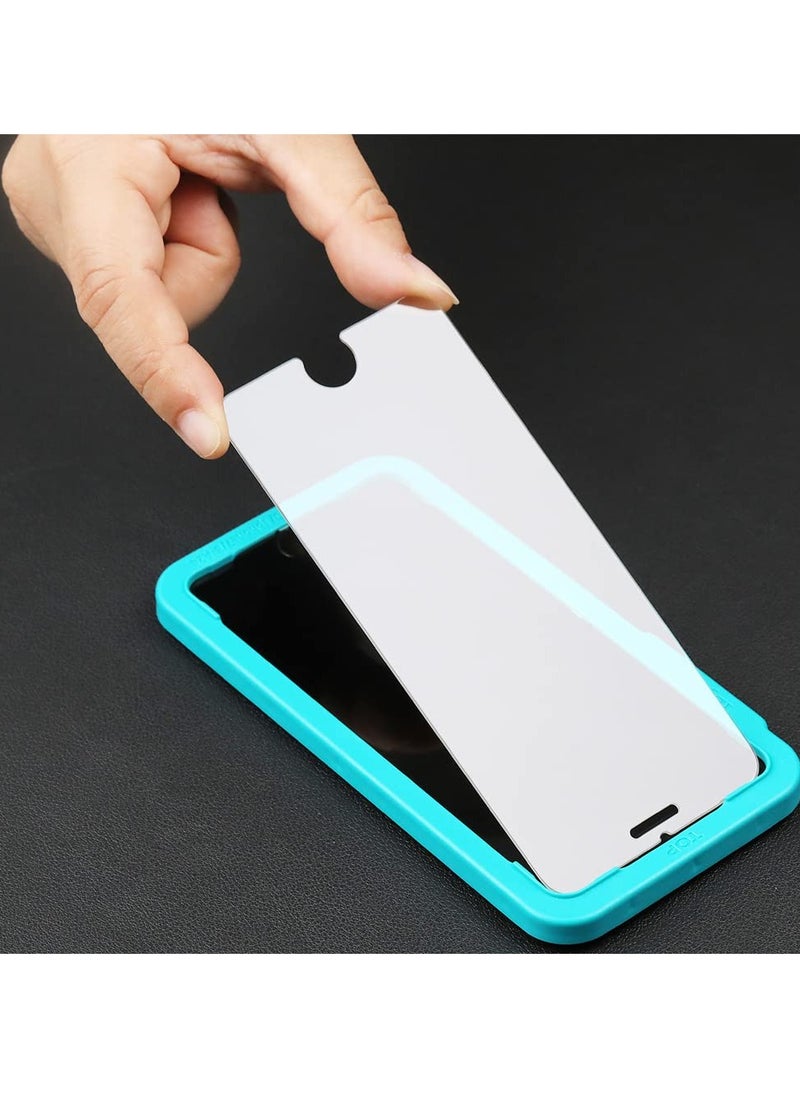 Screen Protector for Iphone With Metal Camera Lens Protector Back Carbon Fiber Skin Protector Including Easy Install Kit