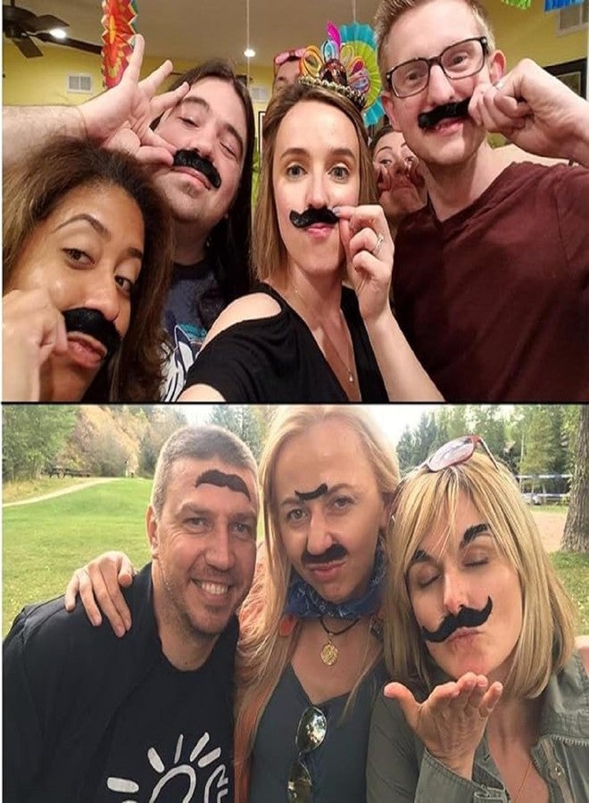 Shimmers Moustache for Kids -Set of 12 Pcs Black Fake Moustache, Kids Fancy Dress, School College Function Halloween Party, Photobooth Prop, Fancy Dress for Boys - Image 4