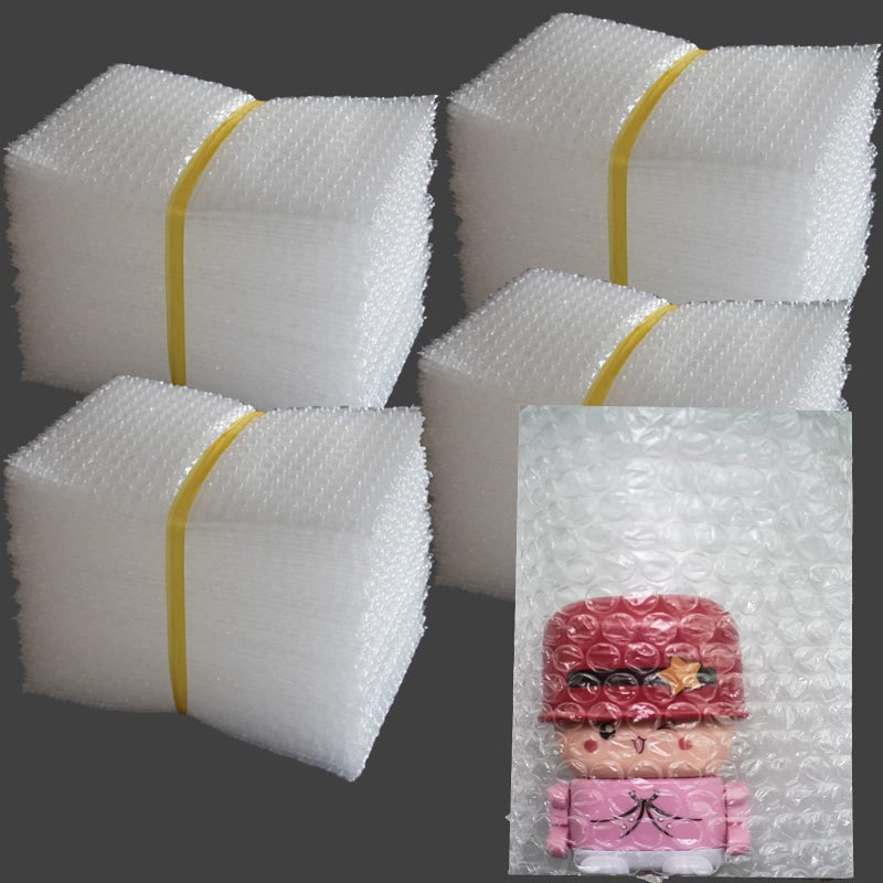 REDOVANT 200Pcs Bubble Out Bags&Pouches, 6"x8" Clear Bubble Pouches Wrap Bag, Double Walled Bubble Cushioning Bags for Moving and Storage, Shipping and Packing Supplies for Dishes Glasses Plates - Image 1
