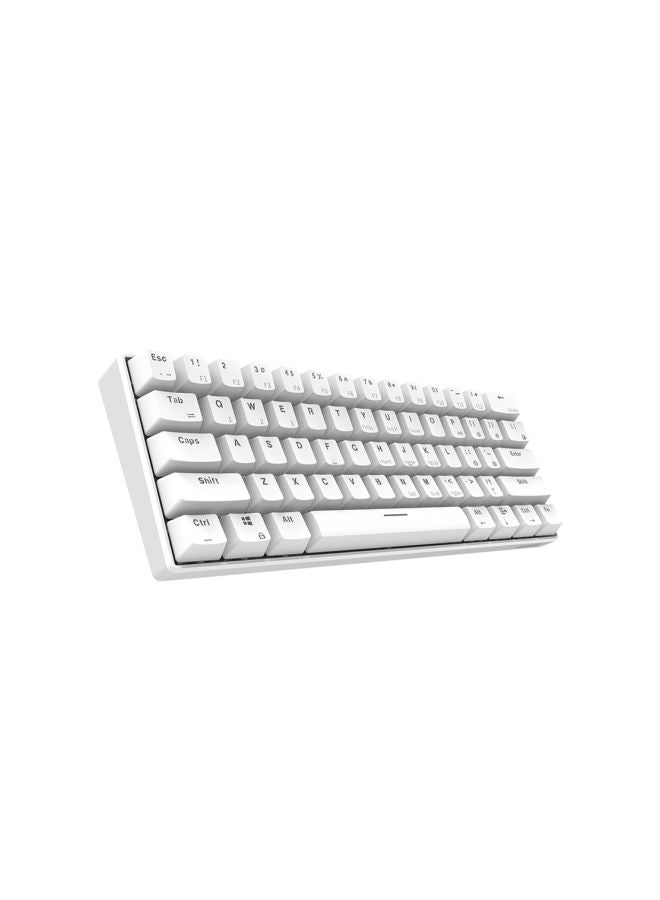 NIBEMINENT 61 Keys Wireless Keyboard White/Black - Image 2