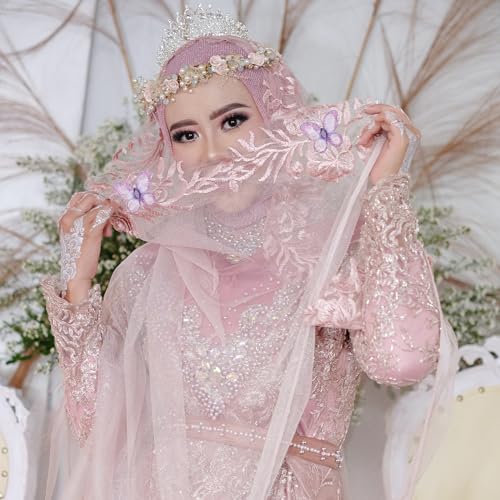 Leorx Sheer Mesh Wire Glitter Butterfly with Gem for Wedding Decorating (Purple) - 50pcs - Image 4